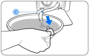 How to drain Samsung frontload washer