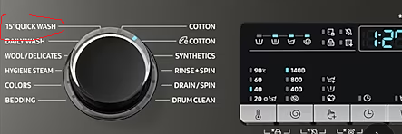 samsung washing machine settings