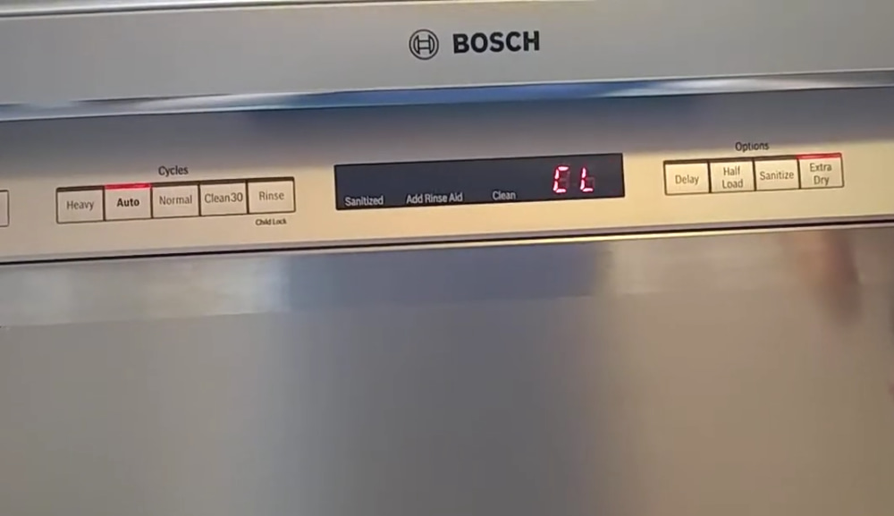 How do I reset my Bosch dishwasher not starting