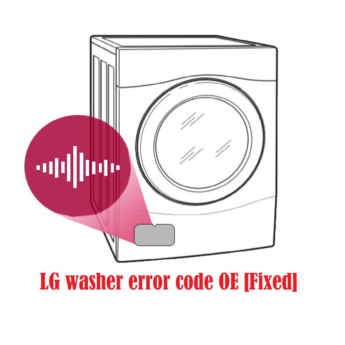 LG washer error code OE