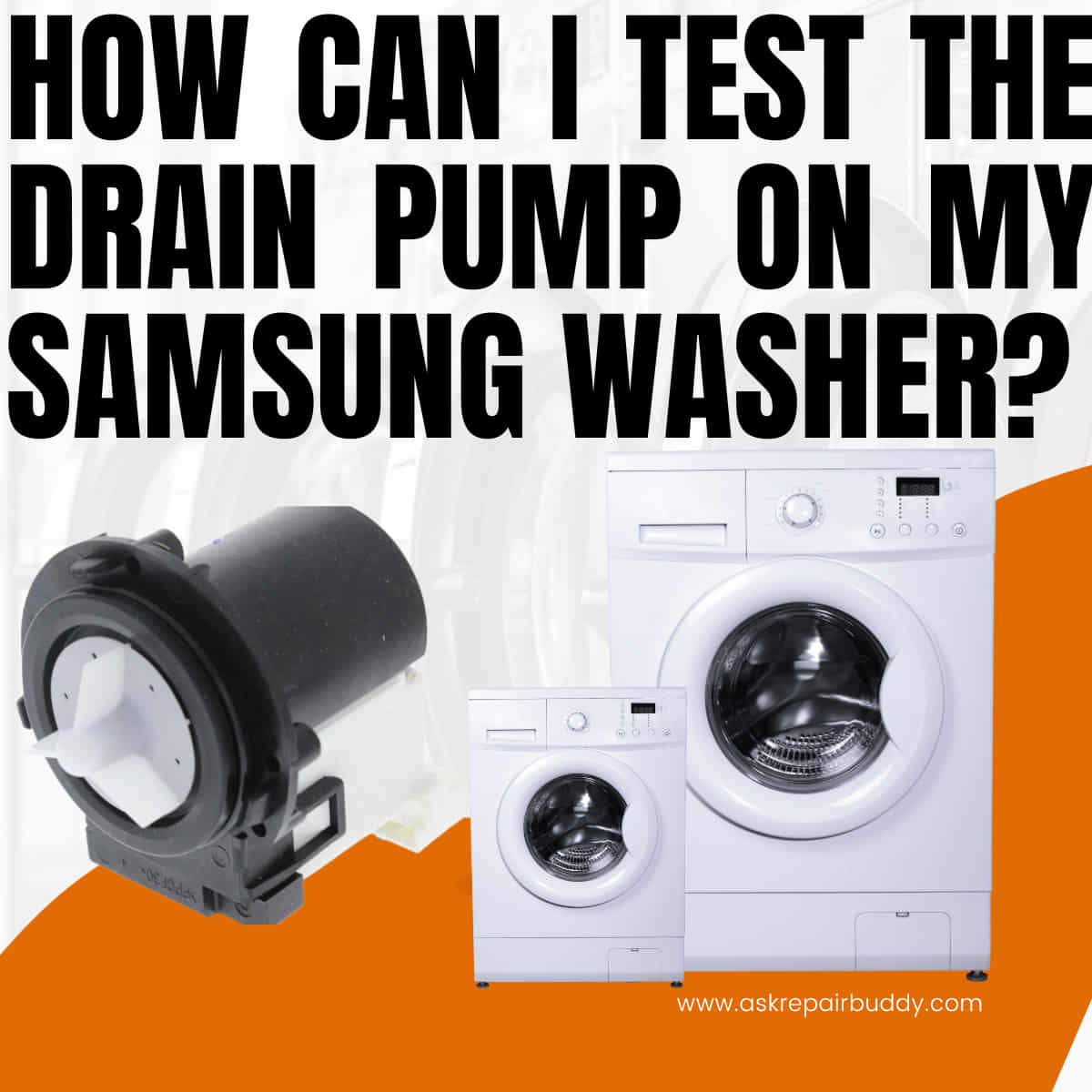 Samsung washing machine drain pump test