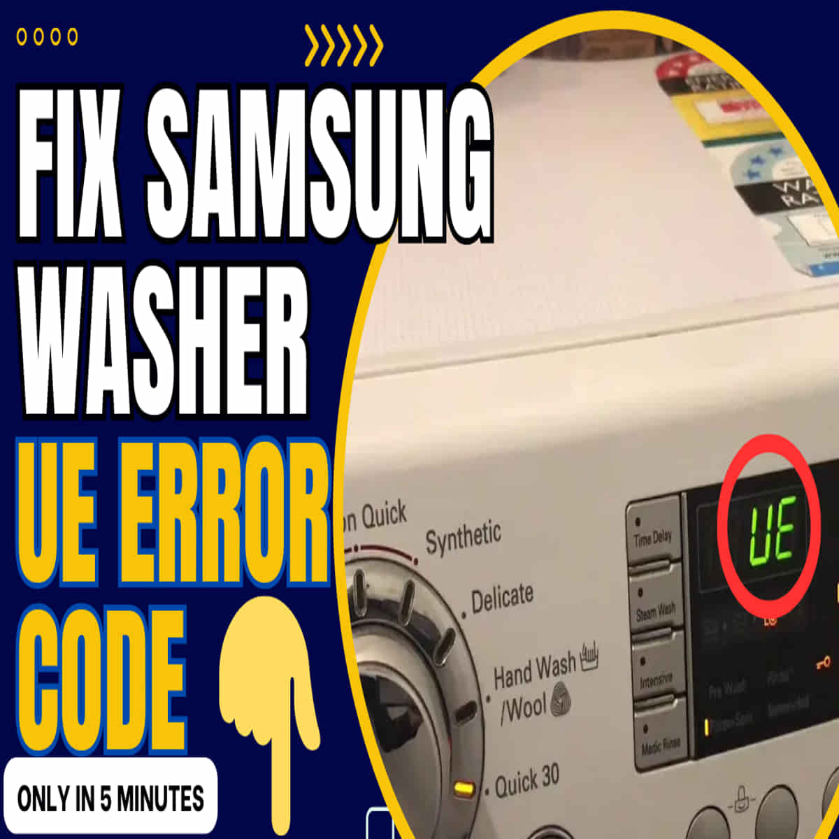Samsung washer UE code
