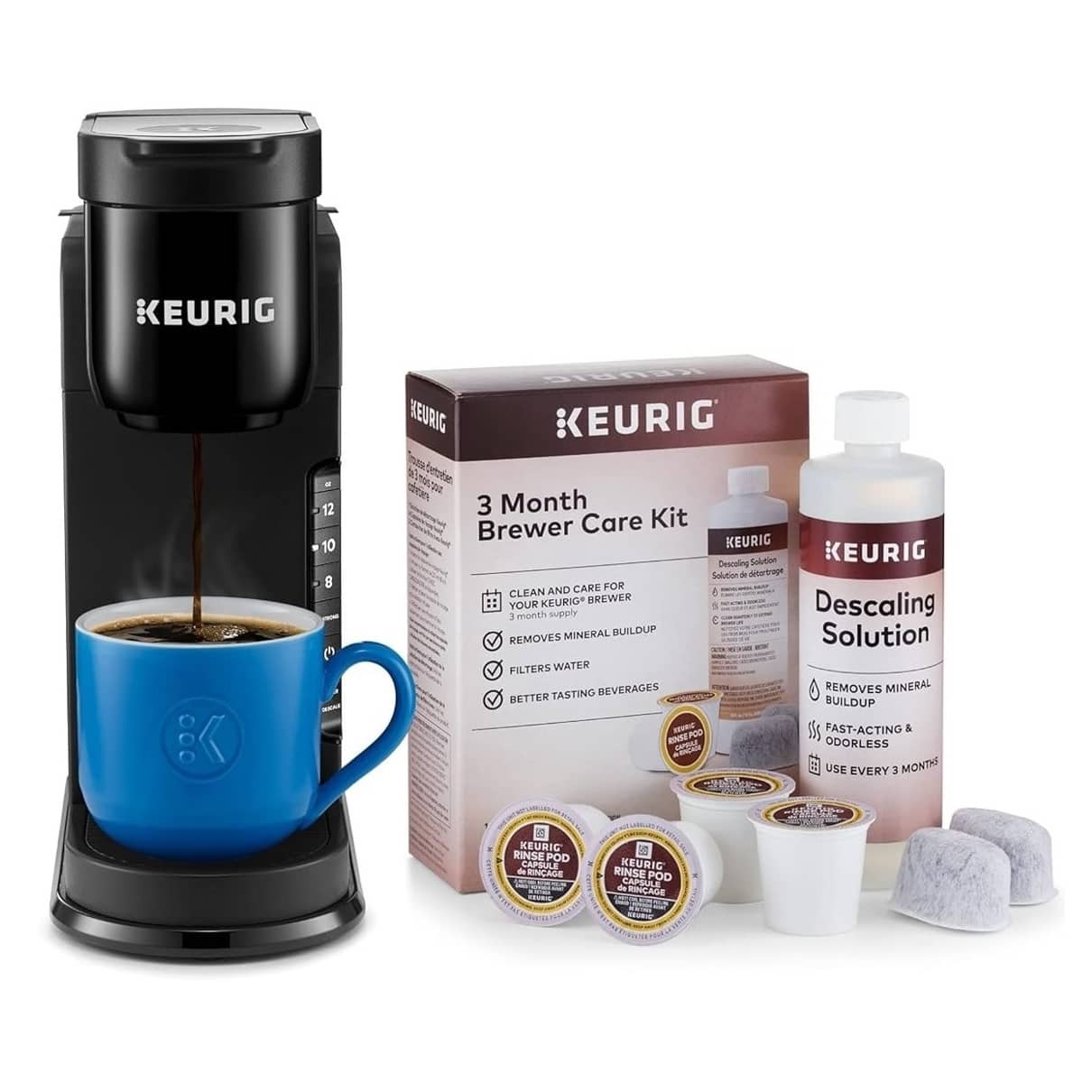 How to put Keurig in descale mode