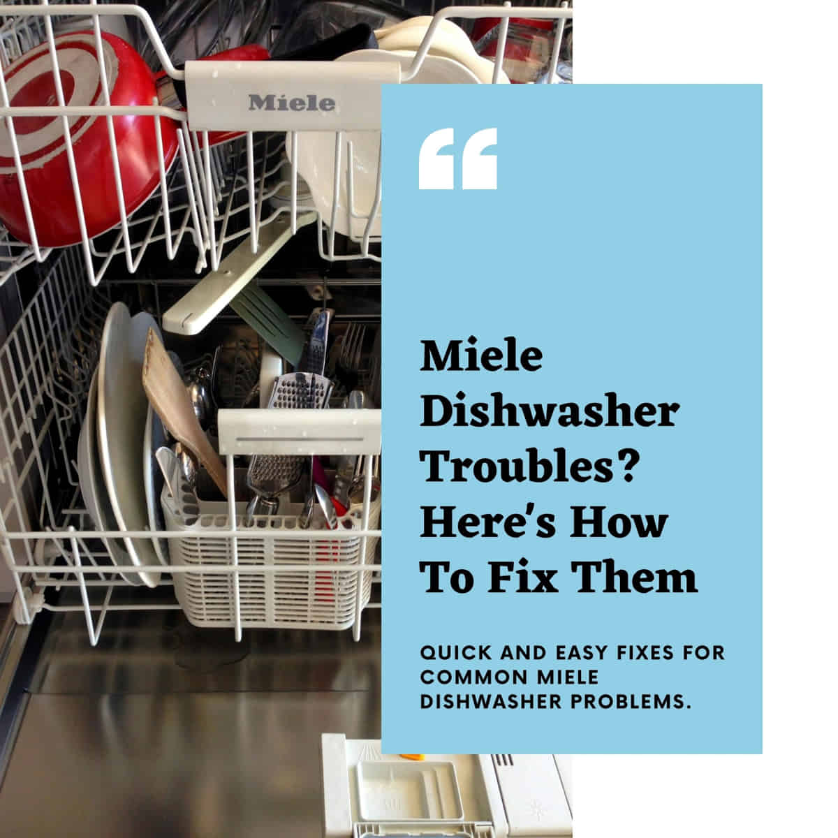 Miele dishwasher troubleshooting manual